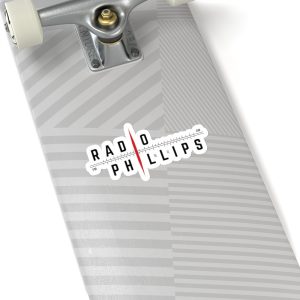 RP Sticker on a Skateboard